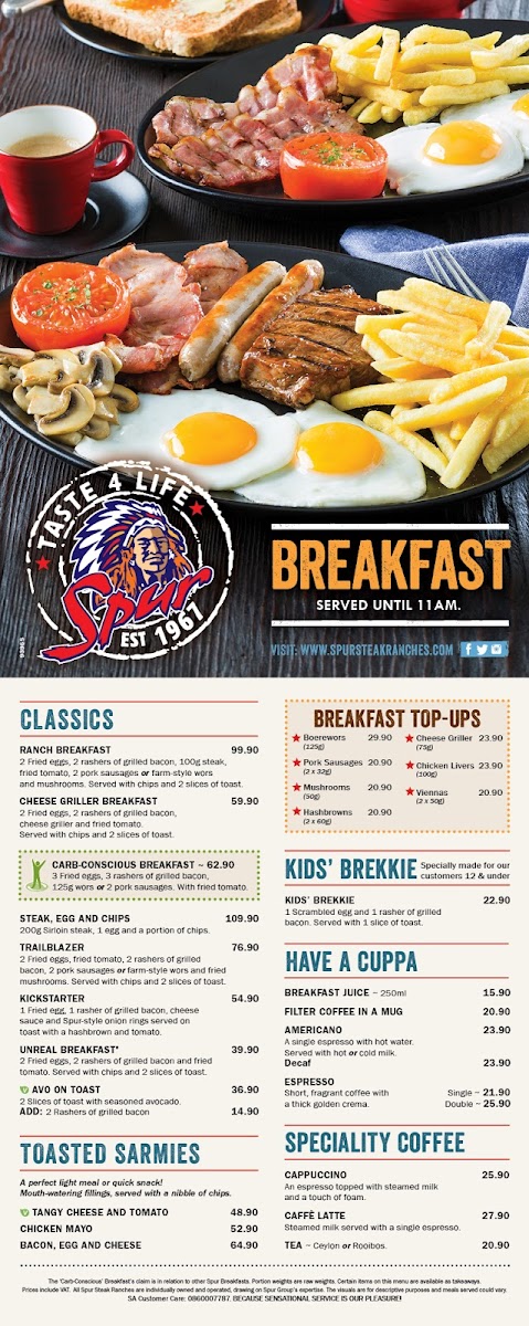 Menu - Silverado Spur photo 10