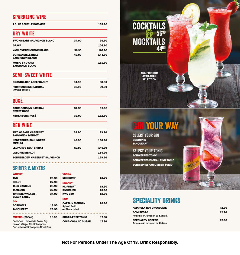 Menu - Silverado Spur photo 4